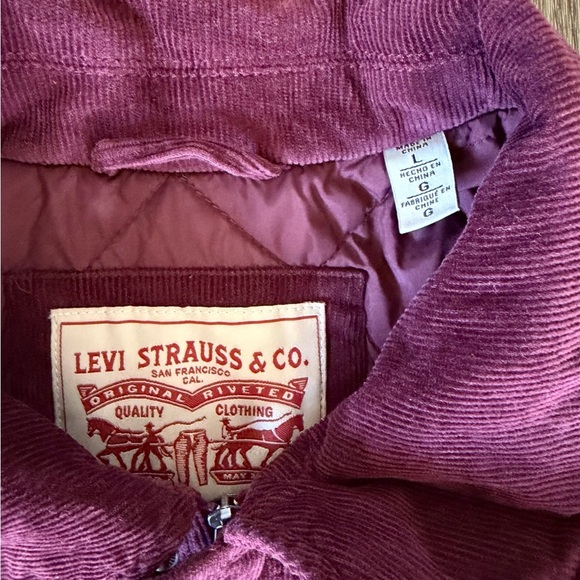Levi's Men's Deep Red Corduroy Jacket - Picture 4 of 7